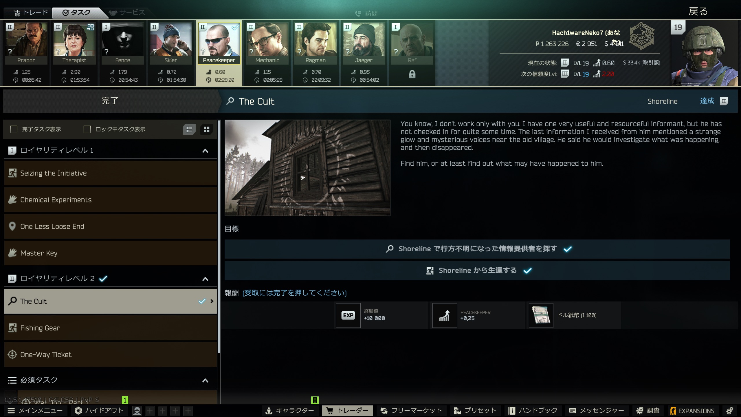 The Cult完了