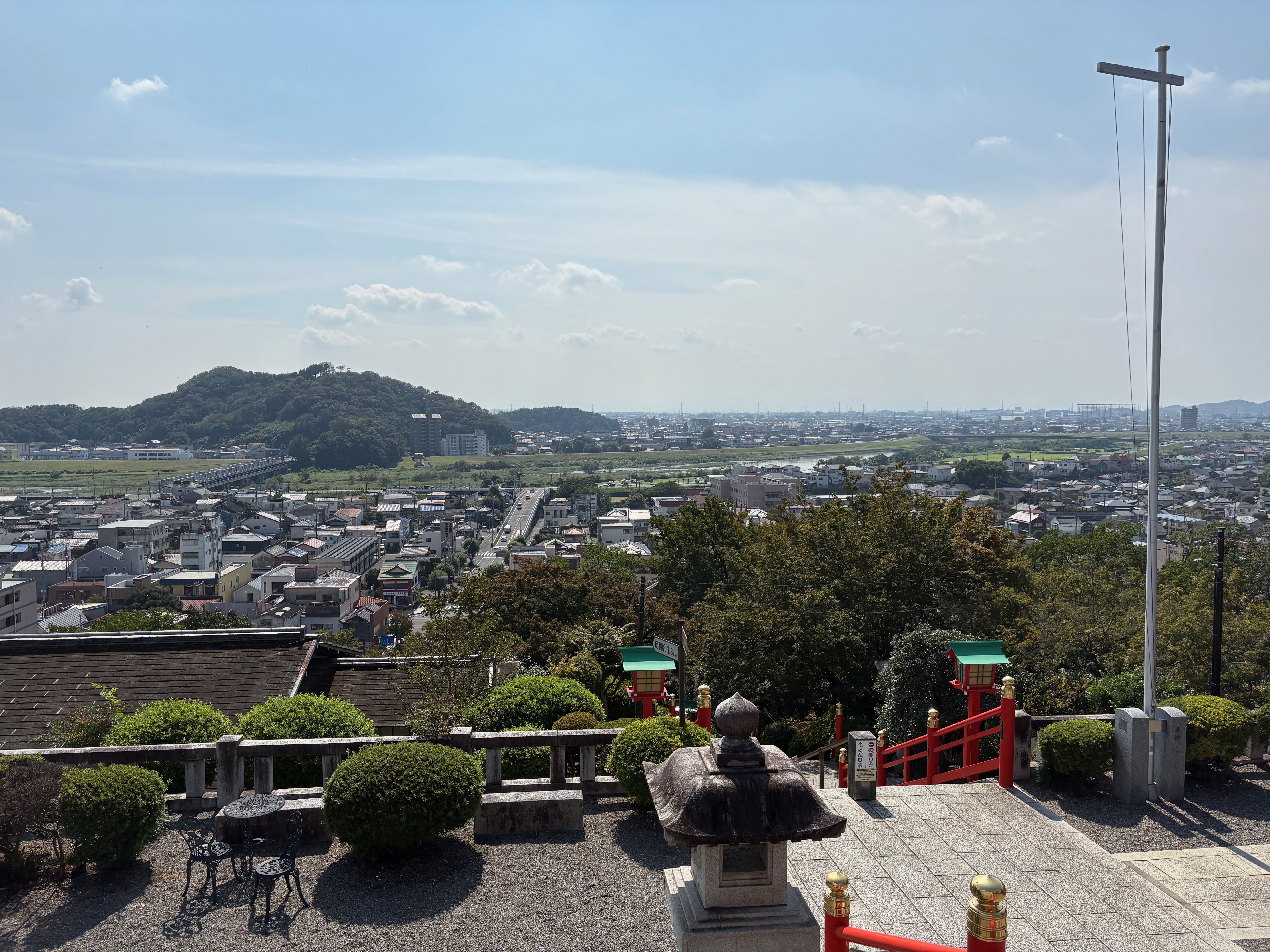足利織姫神社から眺めた景色