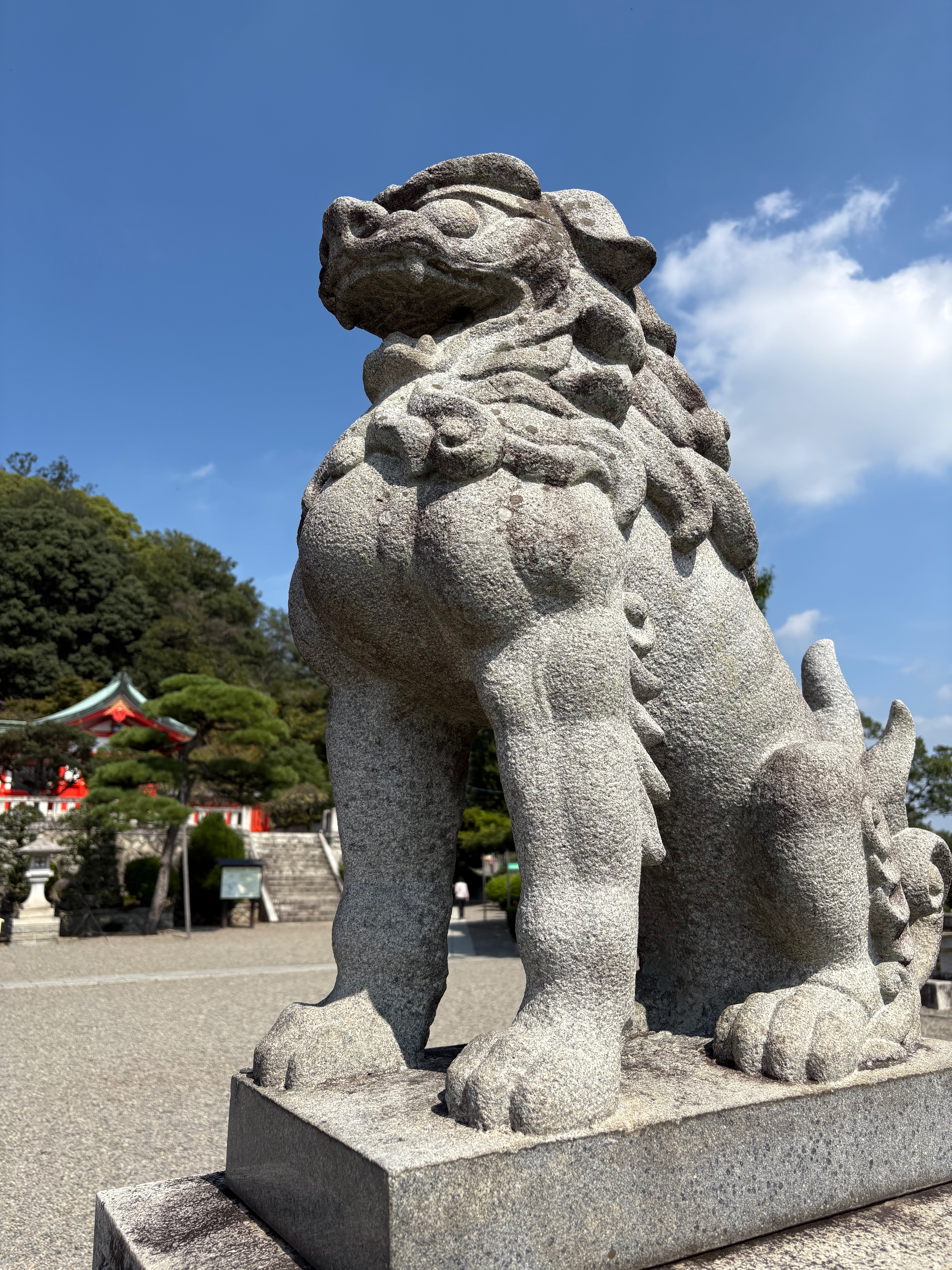 足利織姫神社の狛犬